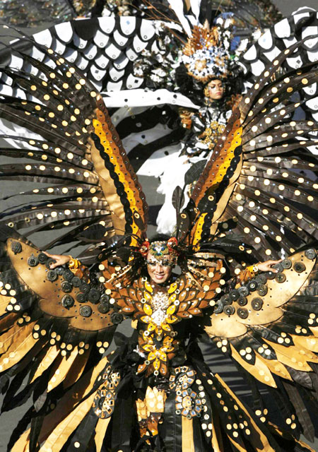 The 10th Jember Fashion Carnival held in Indonesia