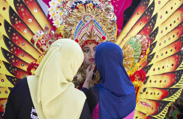 The 10th Jember Fashion Carnival held in Indonesia
