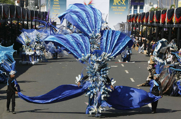 The 10th Jember Fashion Carnival held in Indonesia
