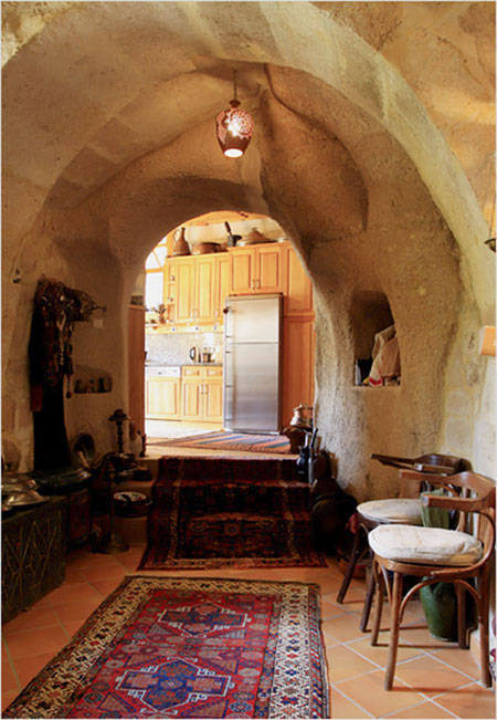 In Cappadocia, returning to the cave