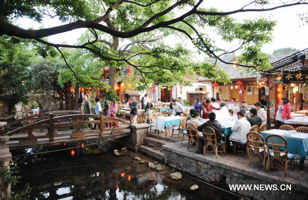 Lijiang ancient town licenced national 5A tourism attraction spot