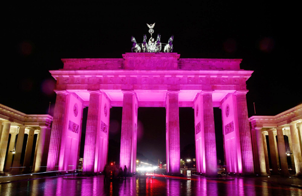Upcoming festival of lights rehearsed in Berlin