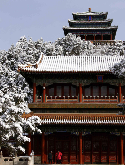 Beijing turns white