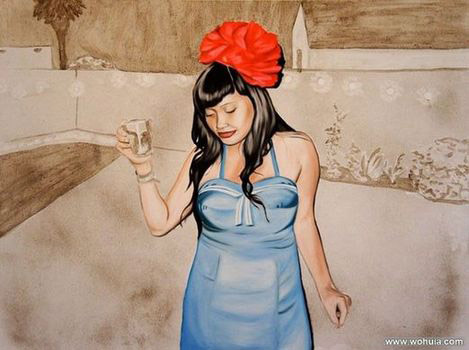 Amazing dust paintings