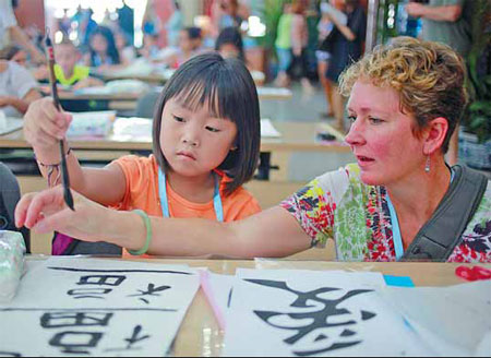 Adopted children discover China