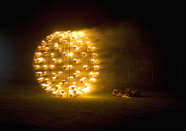 Fire Garden display in Salisbury