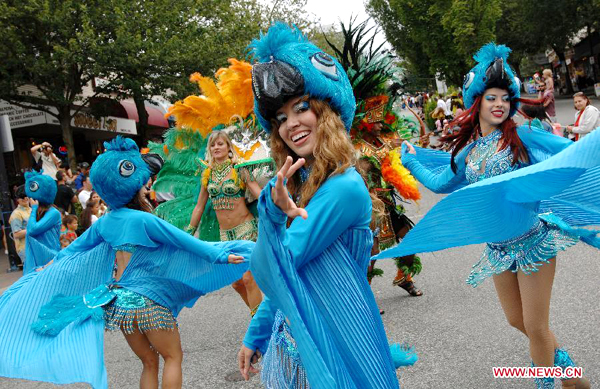 Multicultural Caribbean street parade in Canada
