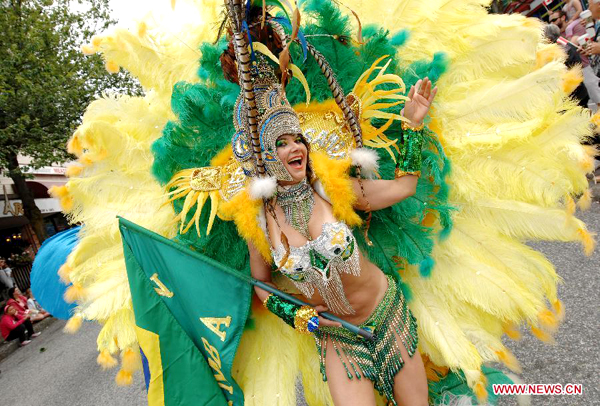 Multicultural Caribbean street parade in Canada