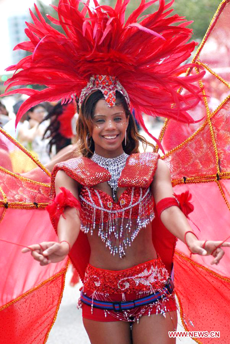 Multicultural Caribbean street parade in Canada