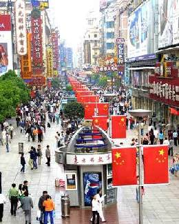 Famous shopping streets in Shanghai