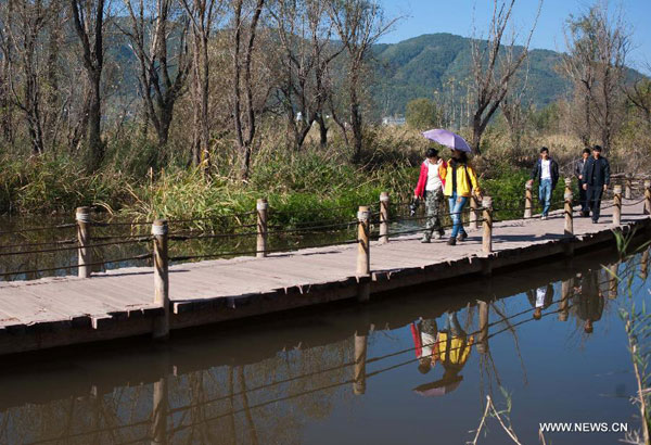 Qionghai wetland park in Sichuan