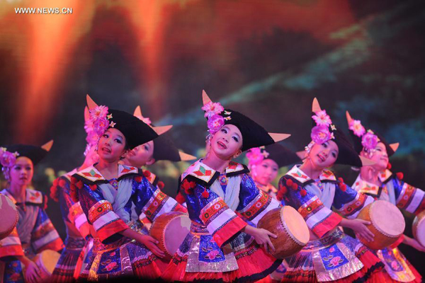 Kids music drama performed in SW China