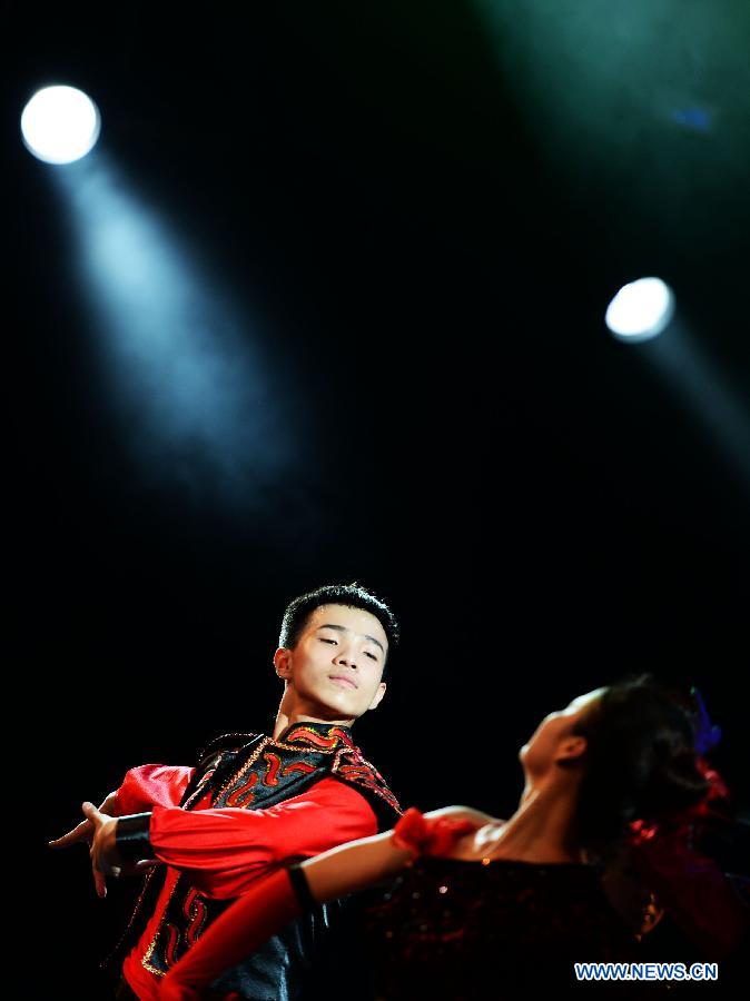 Harbin Disabled People's Performing Art Troupe perform in NE China