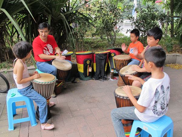 Learning to an African beat