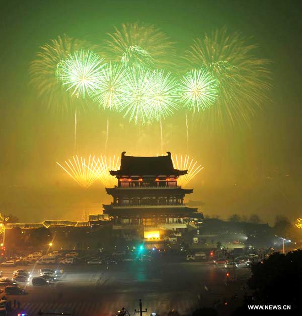 Fireworks light up sky to celebrate Spring Festival