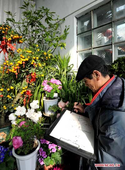 Changchun holds flower show to celebrate Spring Festival