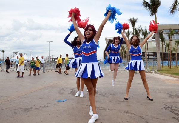 Beautiful soccer fans