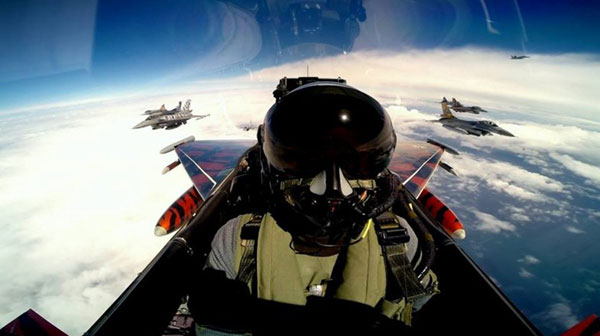Pilots' selfies go viral online