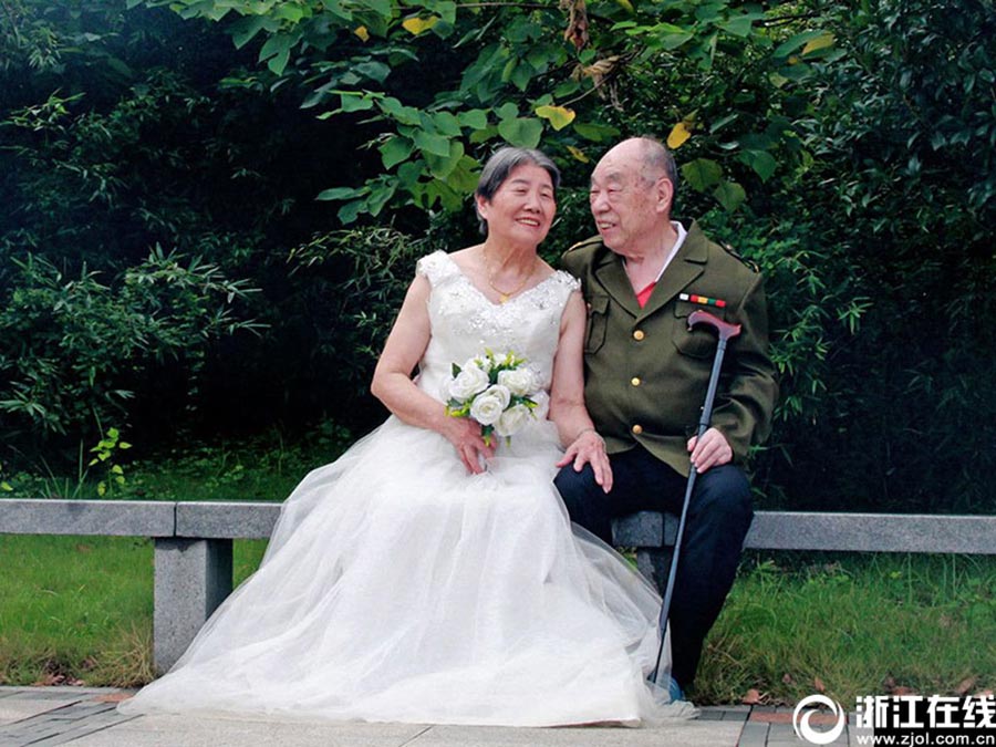 Veterans realize dream of taking wedding photos