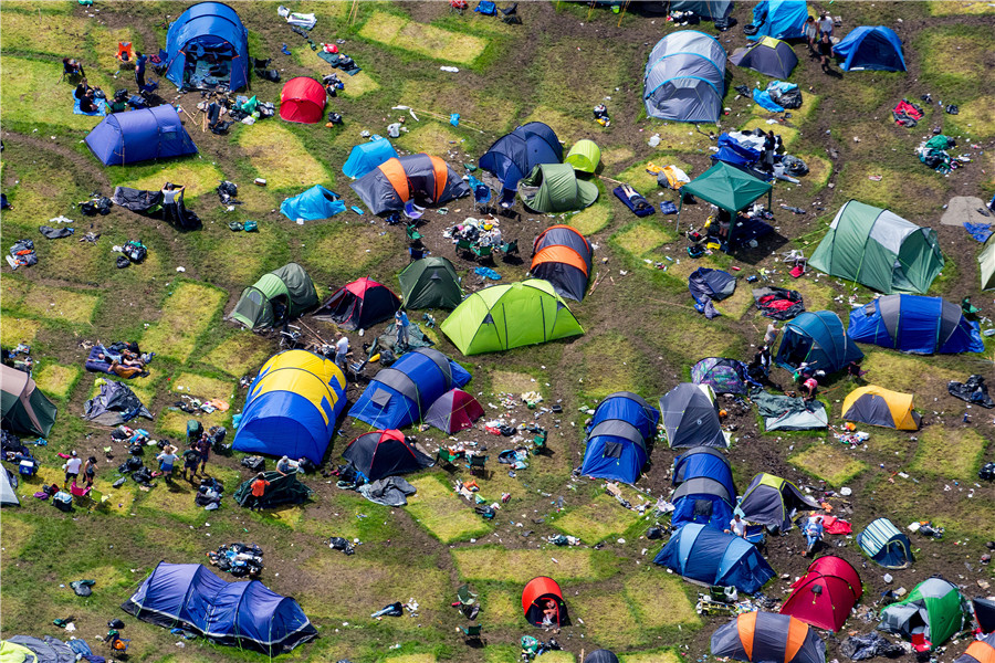 World-famous music festival leaves behind mountains of garbage