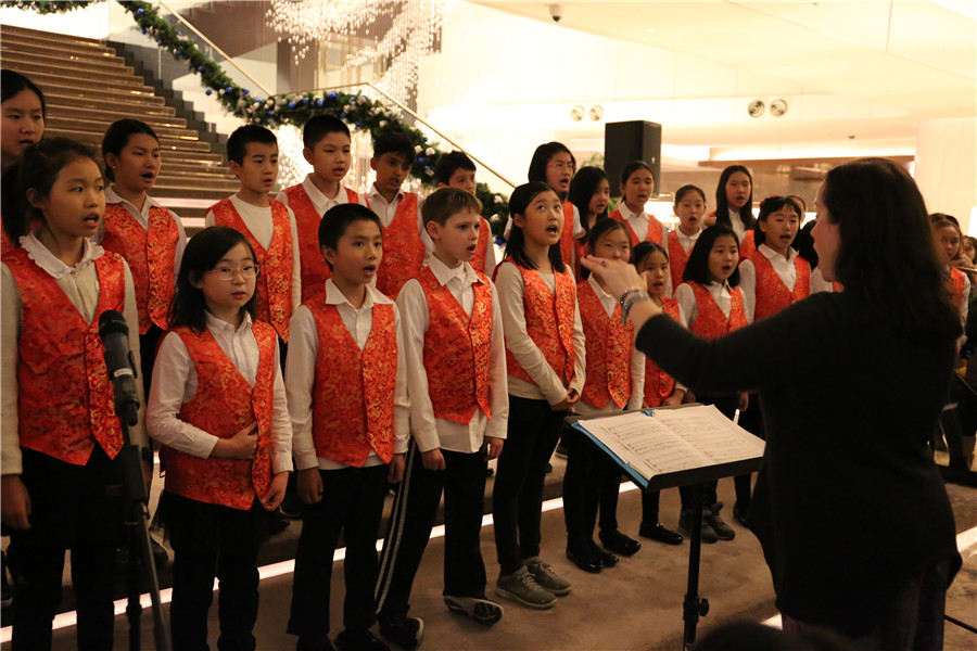 Christmas tree lighting ceremonies around Beijing