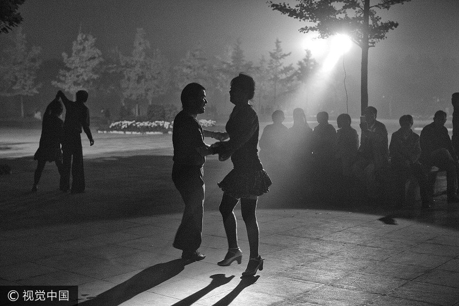 Chinese square dance captured in camera