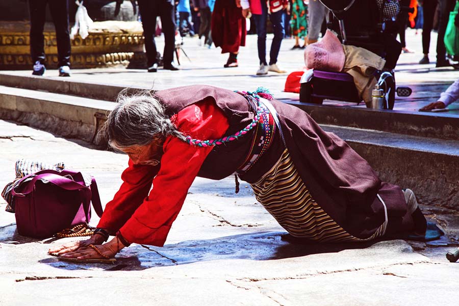 Pilgrims in Lhasa