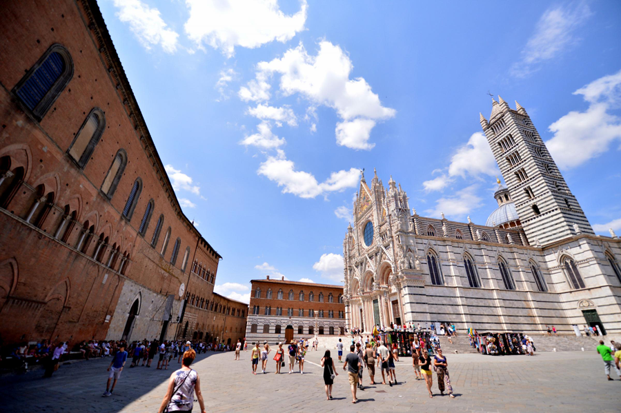 Siena, a medieval city in Toscana, Italy