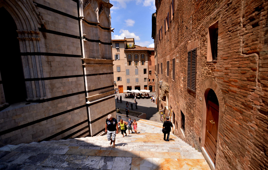 Siena, a medieval city in Toscana, Italy