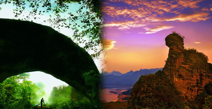 Lost in Danxia of various ages