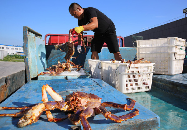 Russian king crab a hit with Chinese market