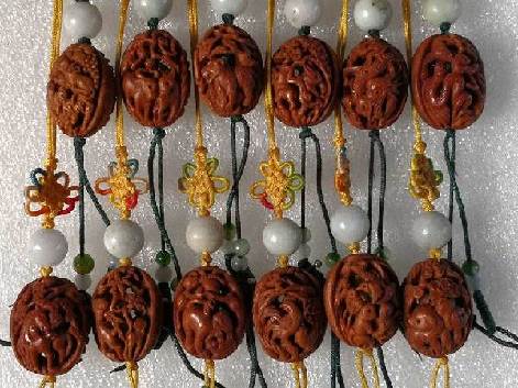 Anything but the pits: Jilin man turns fruit pieces into art