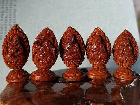 Anything but the pits: Jilin man turns fruit pieces into art