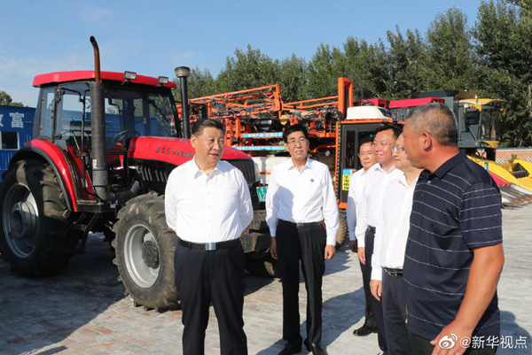 Xi inspects Northeast China's Jilin province