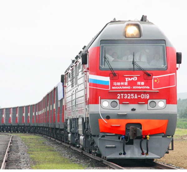 Cargo volume hits new high at Hunchun railway port