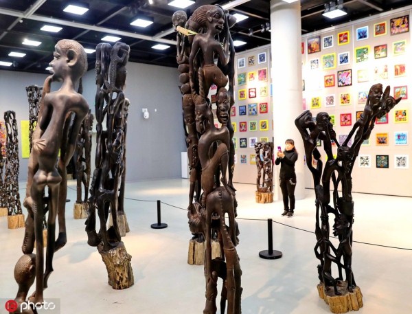 African artwork goes on display in Changchun