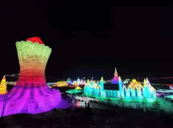 Ice sculptures embody Jilin people's passion for Winter Olympics