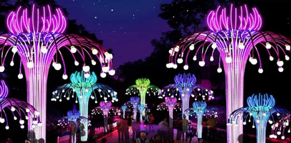 Lanterns light up summer festival in Changchun