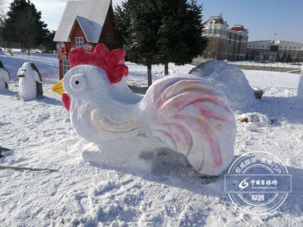 Campus snow sculptures spread Northeast China culture