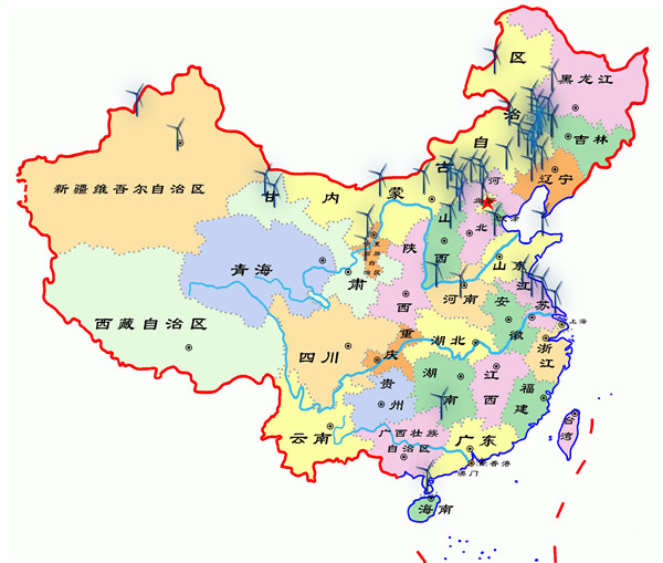风场分布图