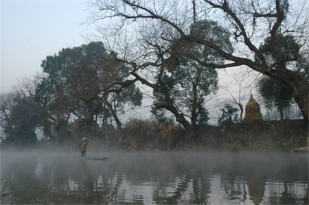 Qiupu Scenic Area (King's Cave) in Jiuhua Mountain