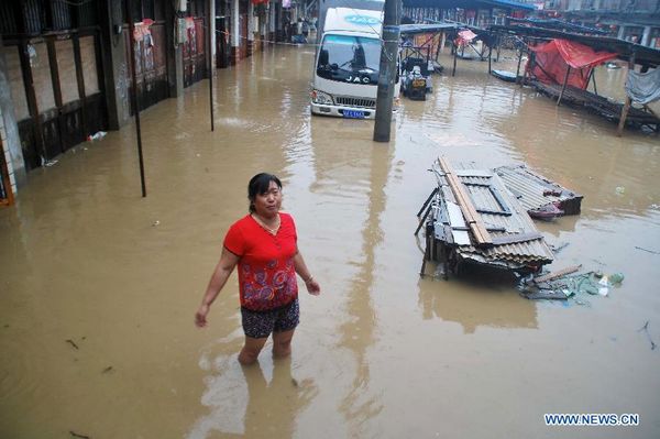 Rainstorm hits Anhui, causing severe damage