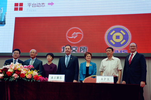 AIMS and APX sign agreement with China Beijing Equity Exchange