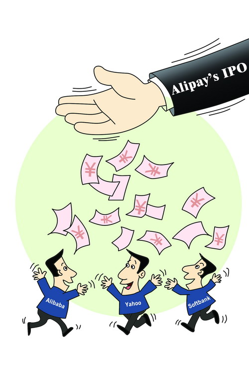 Alibaba, Yahoo and Softbank agree on the equity transfer of Alipay