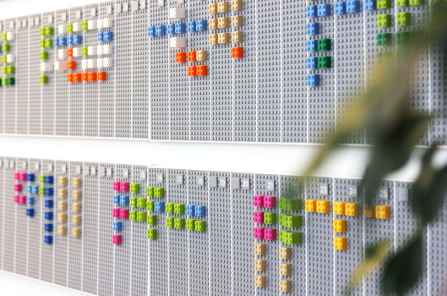 Lego calendar by vitamins design syncs with google calendar