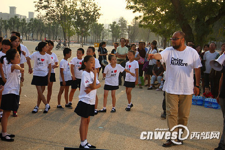 A video shooting for Xi'an Daming Palace Relic Park