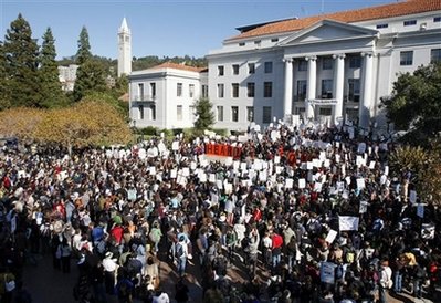 UC students occupy buildings to protest fee hike