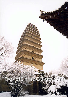 Xi'an attractions: Small Wild Goose Pagoda