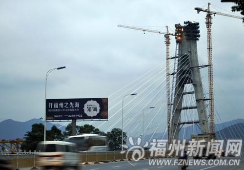 淮安大桥南岸主塔25日封顶　主桥下月中旬将贯通