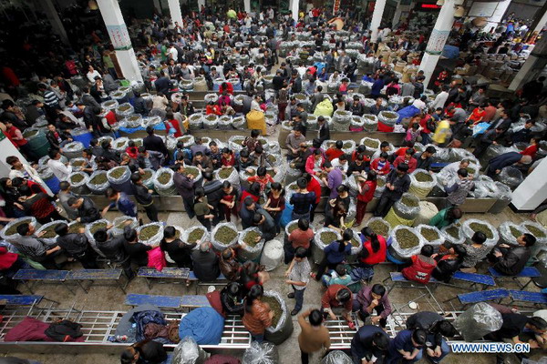 In pictures: tea trade at Anxi tea wholesale market in Fujian